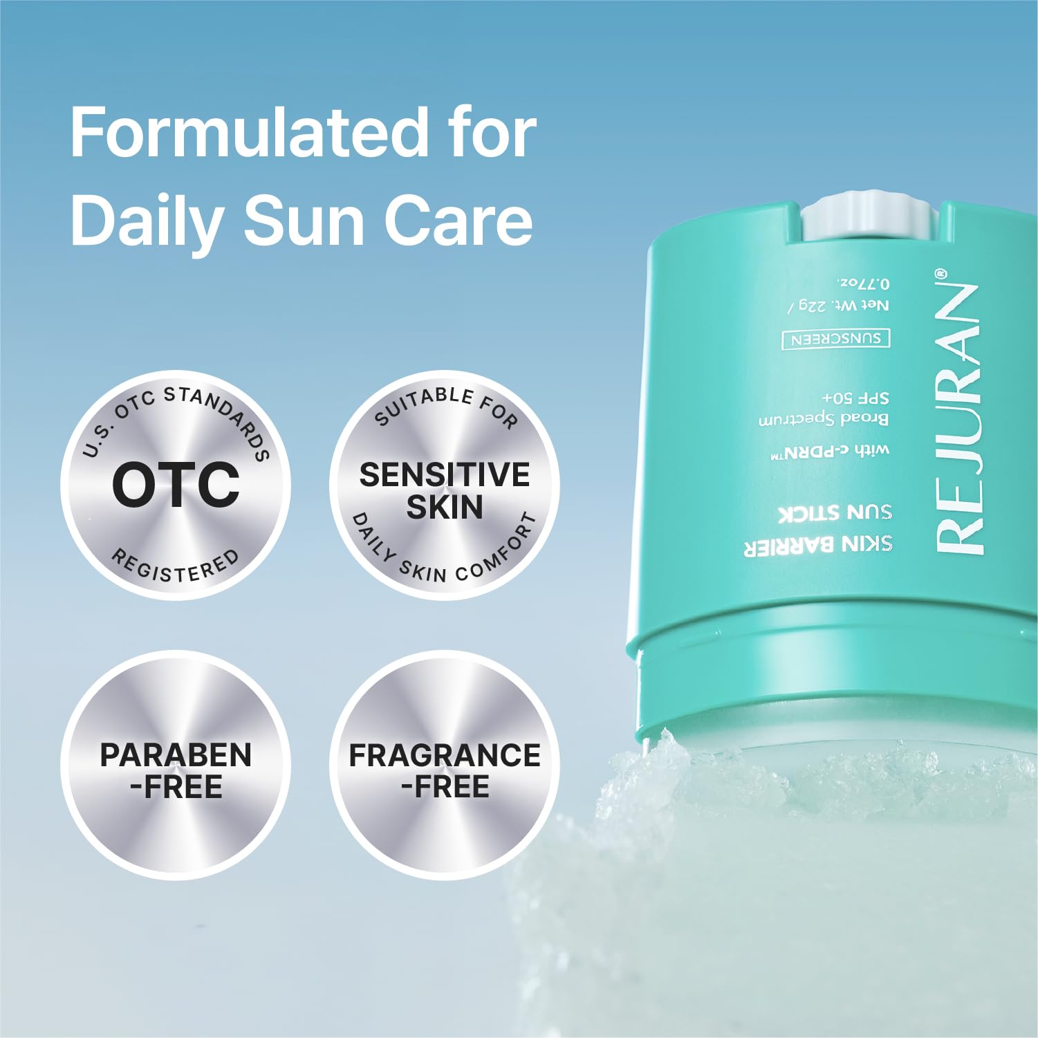 REJURAN Skin Barrier Sun Stick SPF 50+, c-PDRN® Daily Sunscreen, 0.77 oz