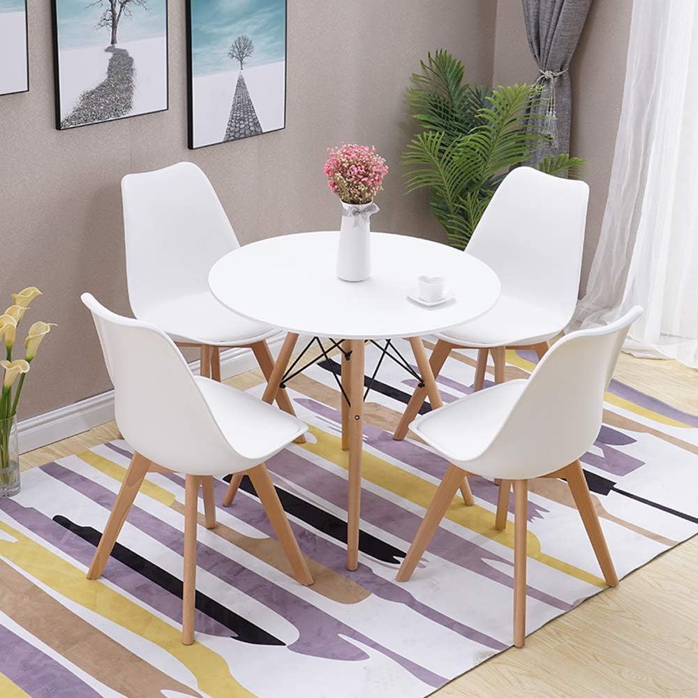 HomJoy Modern Design Dining Table and Chair Set, White Retro Lorenzo — free download