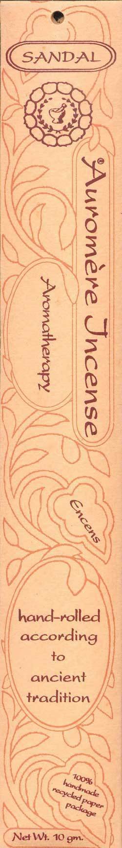 AUROMERE, Aromatherapy Incense Sandal - 10 gm - 12 Sticks