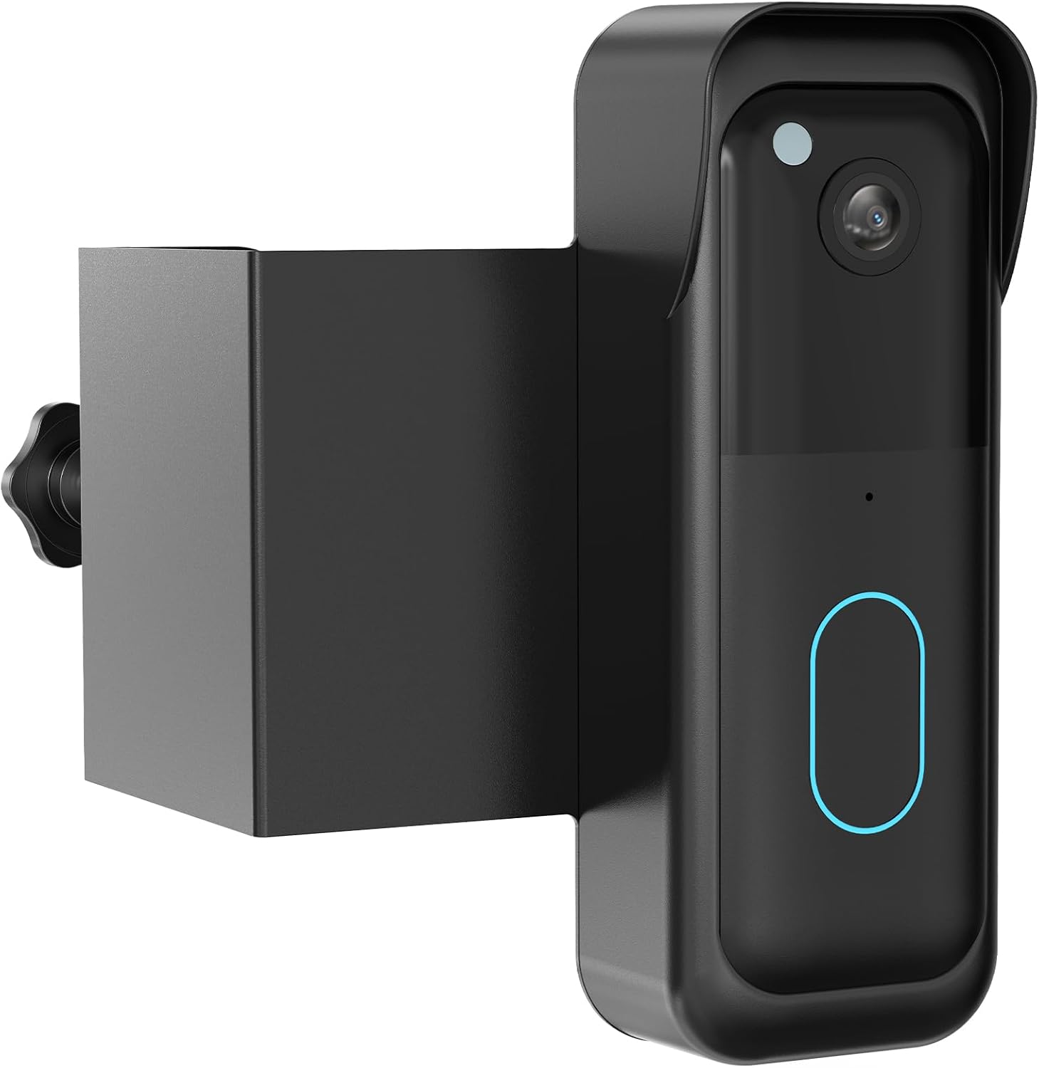 No-Drill Blink Doorbell Mount, Anti-Theft Door Mount for All-new Blink Doorbell Camera, Quick Install Doorbell Kits Ideal for Rental Apartments, No Sensor Blockage, Black