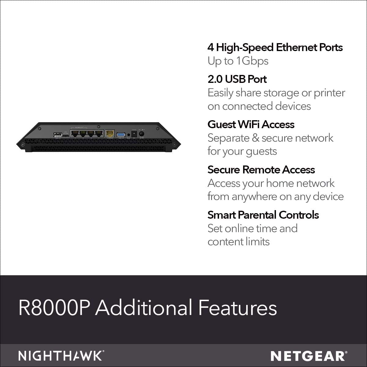 Amazon.com: NETGEAR Nighthawk X6S Smart Wi-Fi Router(R8000P