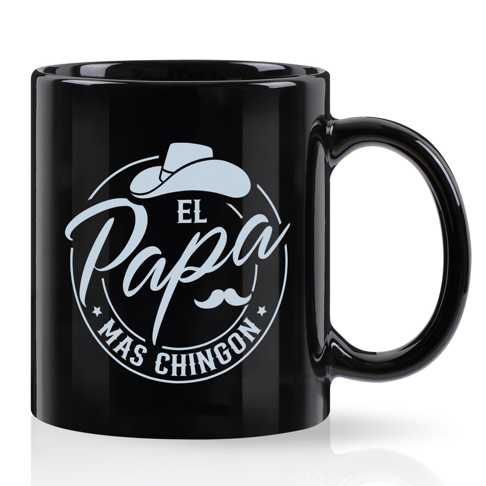 YHRJWN Regalos Para Papa, Christmas Gifts from Daughters Son, Mexican Dad Gifts, fathers Gift for Birthday, Christmas, El Papa Mas Chingon Mug, 11 Oz