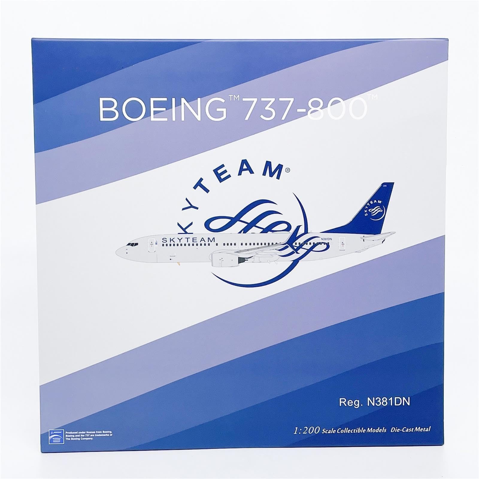 Modelo de aleación de avión de pasajeros 1:200 B737-800 Bombarderos