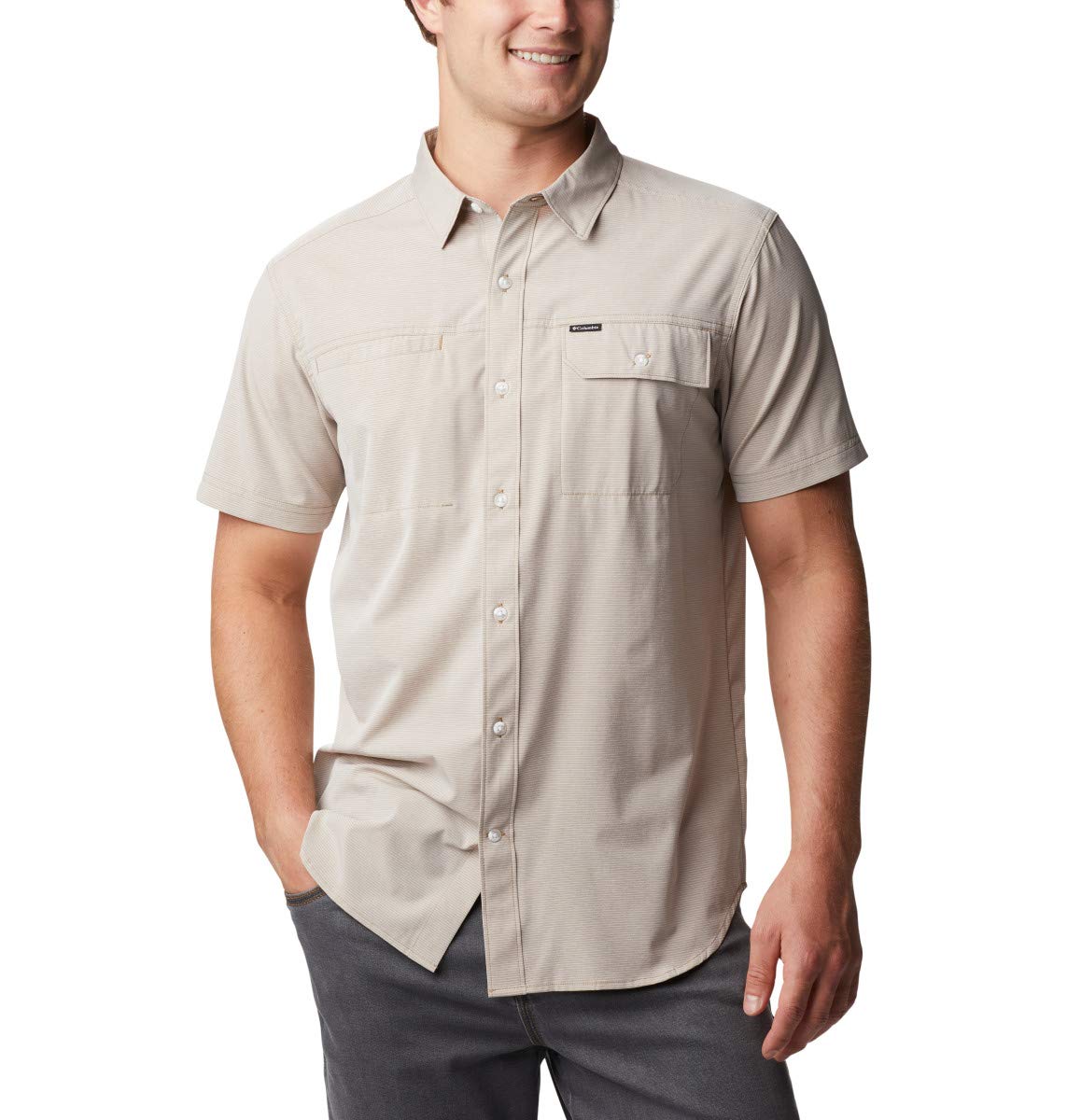 Columbia Men's Viewmont Stretch Short Sleeve Shirt - Omni-Wick Moisture Control, Polyester Active Tee