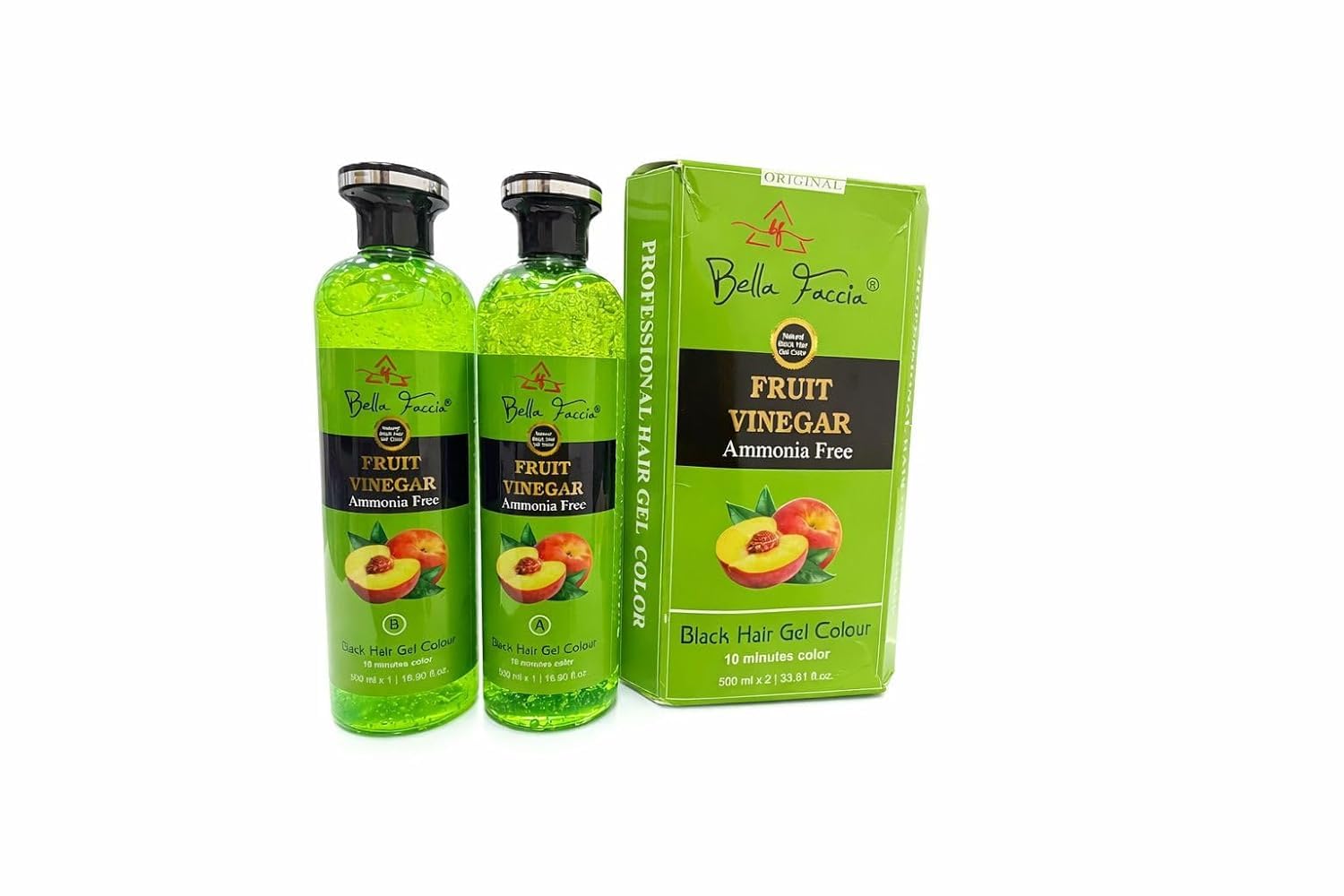Fruit Vinegar Gel Hair Color For Men & Women | Long-Lasting Colour, Gentle on Scalp | No Drip, Mess-Free Gel Hair Dye (Black, 500x2 ml)-image-30