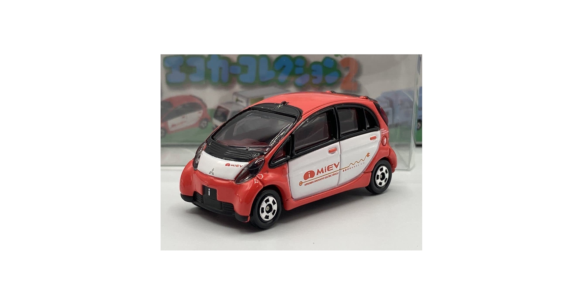 ミニカー Mitsubishi i-MiEV (2009) 1:43 Mitsubishi i-MiEV 2009 Diecast Toy Car Rare JDM Red