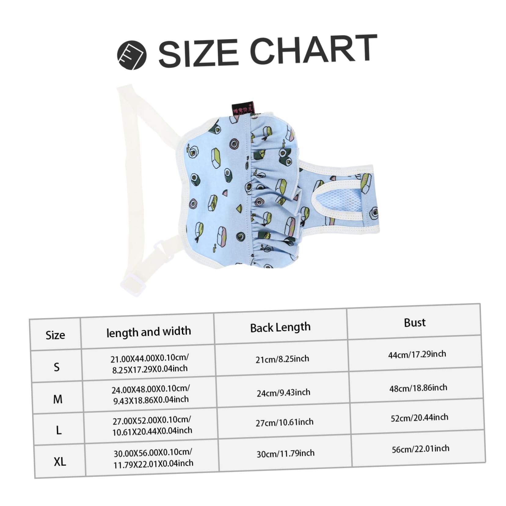 Toddmomy Comfortable Washable Dog Diaper for Female Pets Reusable Cotton Sanitary Panties for Period Use for Puppies and Dogs with Incontinence