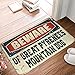 Wycieraczki wewnętrzne wejście 'Beware Of Great Pirenees' pies górski mata śmieszne maty podłogowe do poduszek i maty pod drzwi wejściowe (rozmiar: 50 x 80 cm)