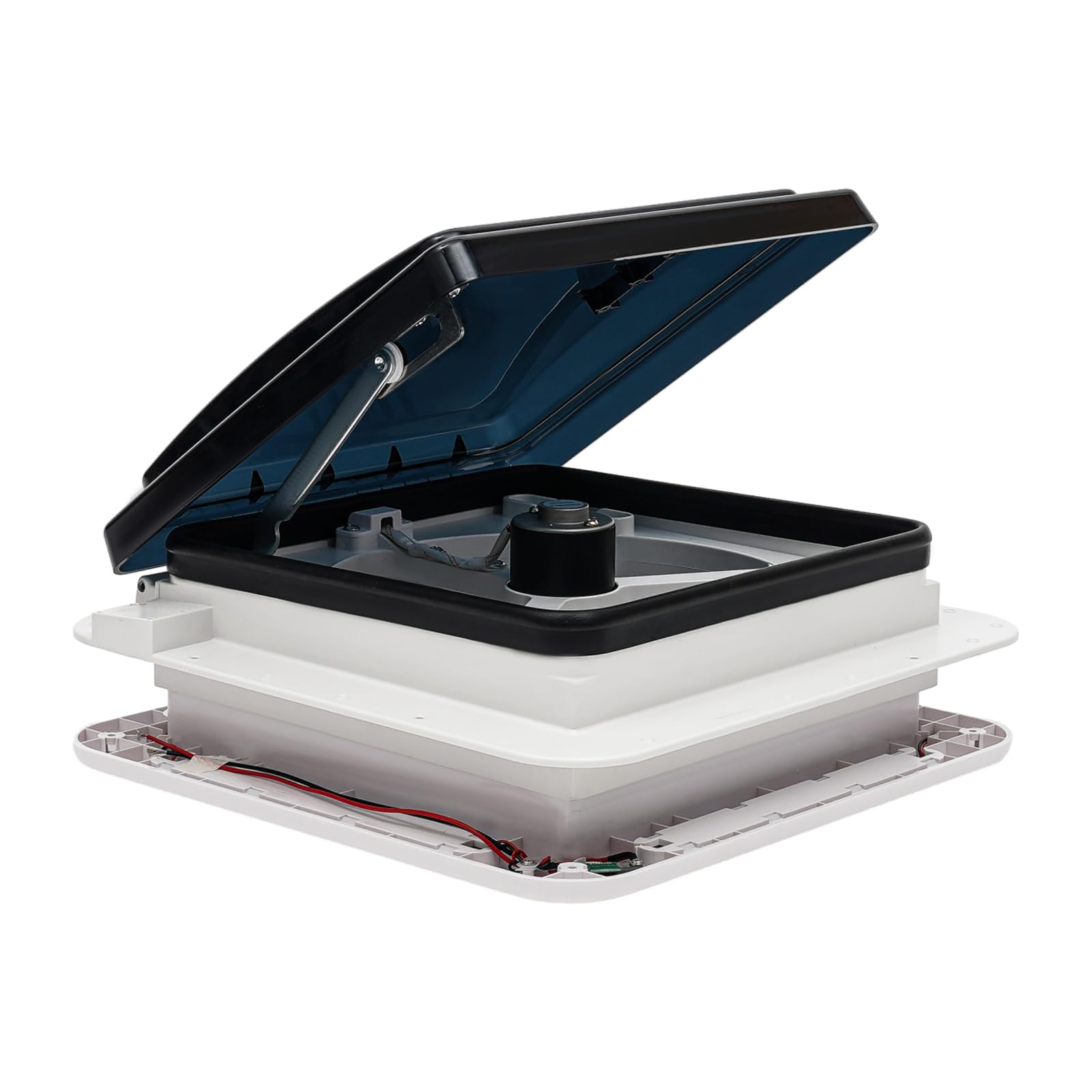 Ventilación para caravana: ventilador de techo de 12 V, extractor reversible, techo de caravana con iluminación LED, para caravanas y caravanas, escotilla