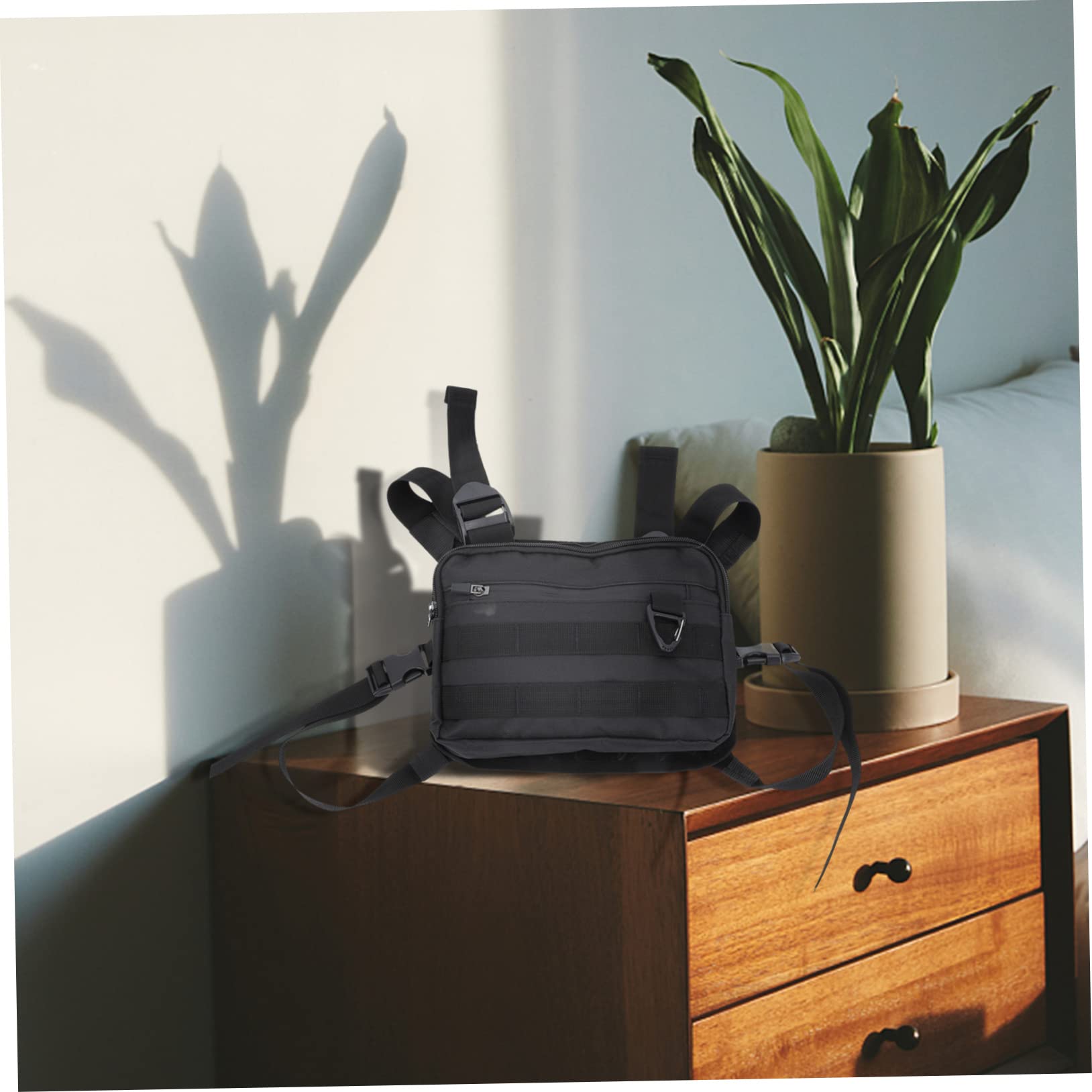 HONMEET Hairdressing Tool Vest Backpack Scissor Storage Bag Stylish Barber Waist Bag Large Capacity