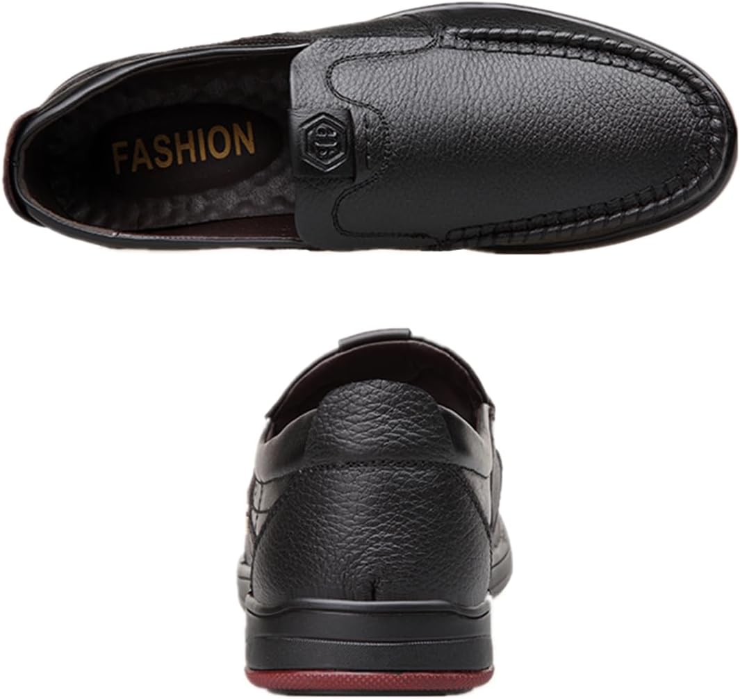 Veslesth Men Business Working Office Shoes Leather Walking Casual Driving Loafers Oxfords Male Luxury Party Fashion Formal Sneakers Comfort Dress Outdoor Working Walking - Image 4