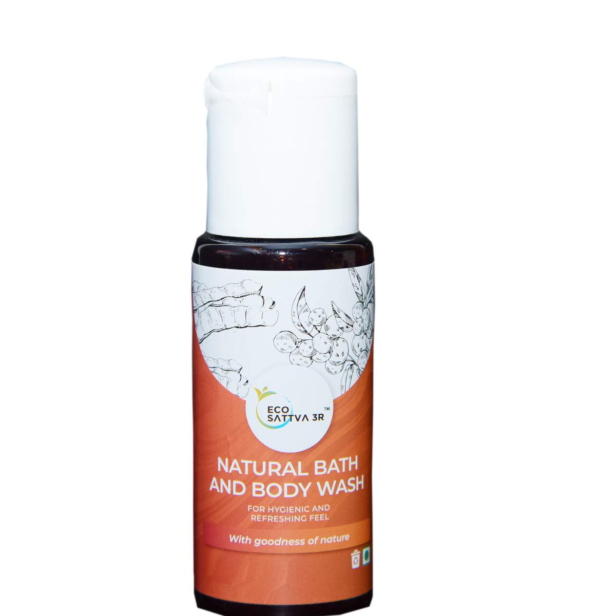 Shower Combo - EcoSattva 3R - Natural Bath&Body Wash and Natural shampoo Pack of 2 (50ml each)-image-34
