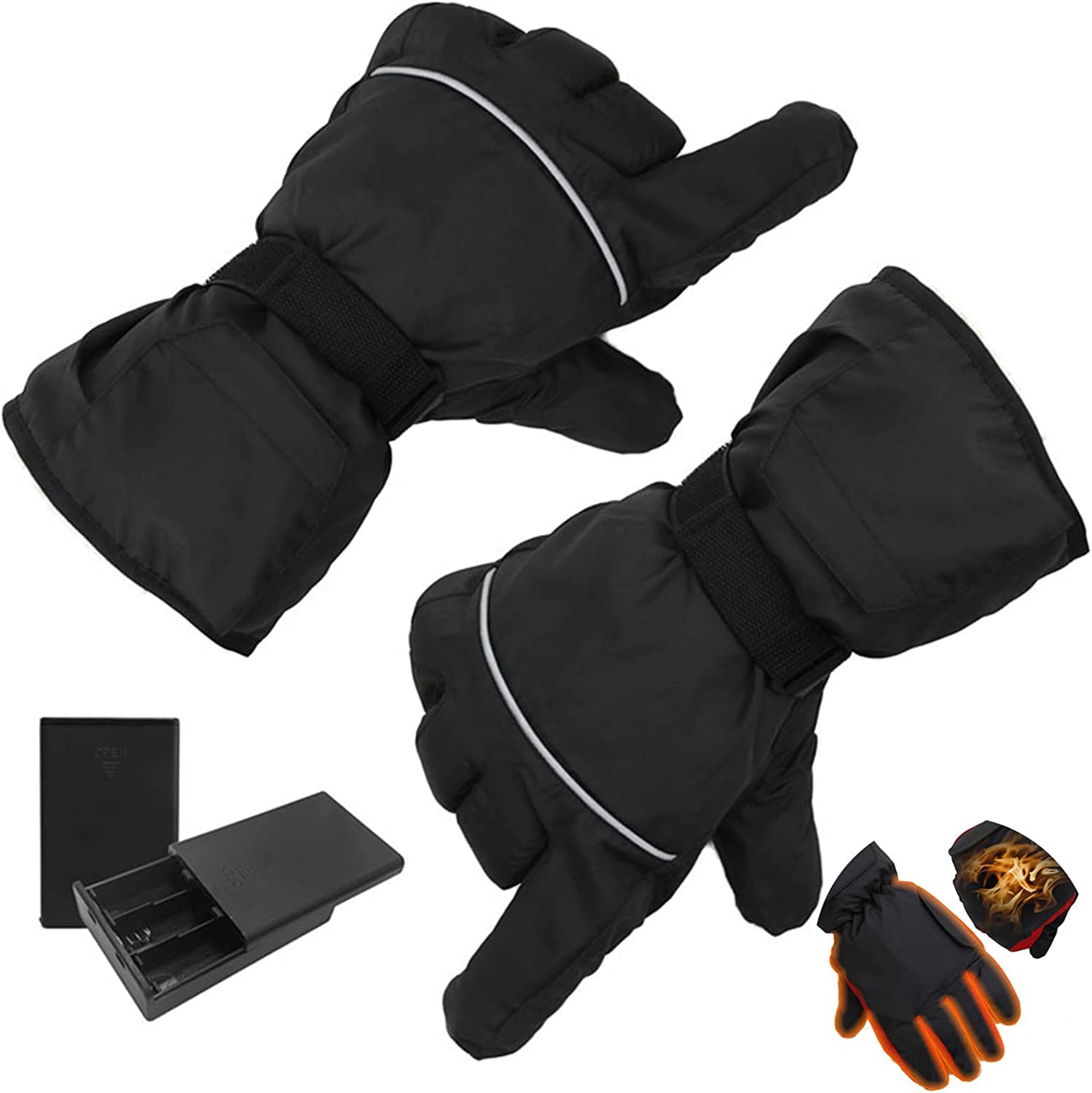 CHEWYNP Guanti Riscaldati Guanti Invernali da Moto per Uomini E Donne - Guanti Caldi Impermeabili per Il Freddo, Abbigliamento per Esterni Riscaldati Guanti Riscaldati Scaldamani per Allen
