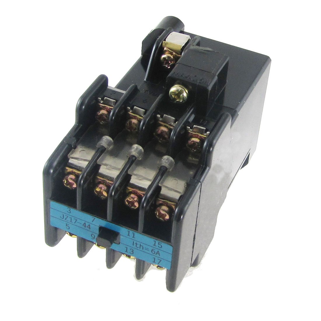Relé JZ17-44 de 4 Polos con Conmutación Simultánea 4NO 4NC para Alta Tensión AC 380V