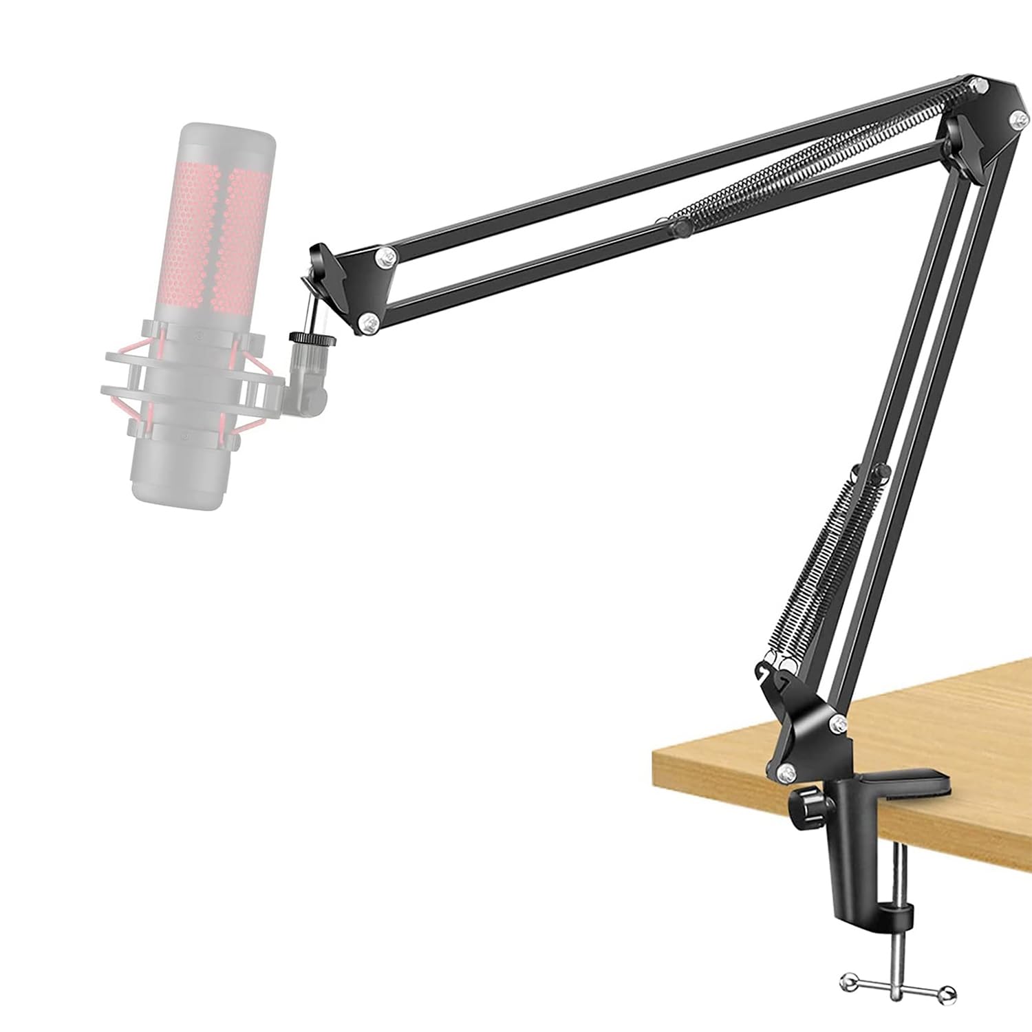 5 Core Mic Arm Adjustable Boom Microphone Stand Desk Mount Heavy Duty Brazo Para Microfono for Condenser Dynamic Mics - MS ARM BLU