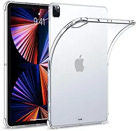 Capa Protetora Para Tablet iPad Pro Tela de 12.9" Polegadas Capinha Case Transparente Air Anti Impacto Prote��o De Silicone Flex�vel - Danet