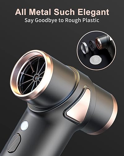 Miniatura 6 de leapwell - Plumero de aire comprimido, limpiador de aire eléctrico de 150000 RPM, mini soplador de aire para computadora, sin cables, puede recargar