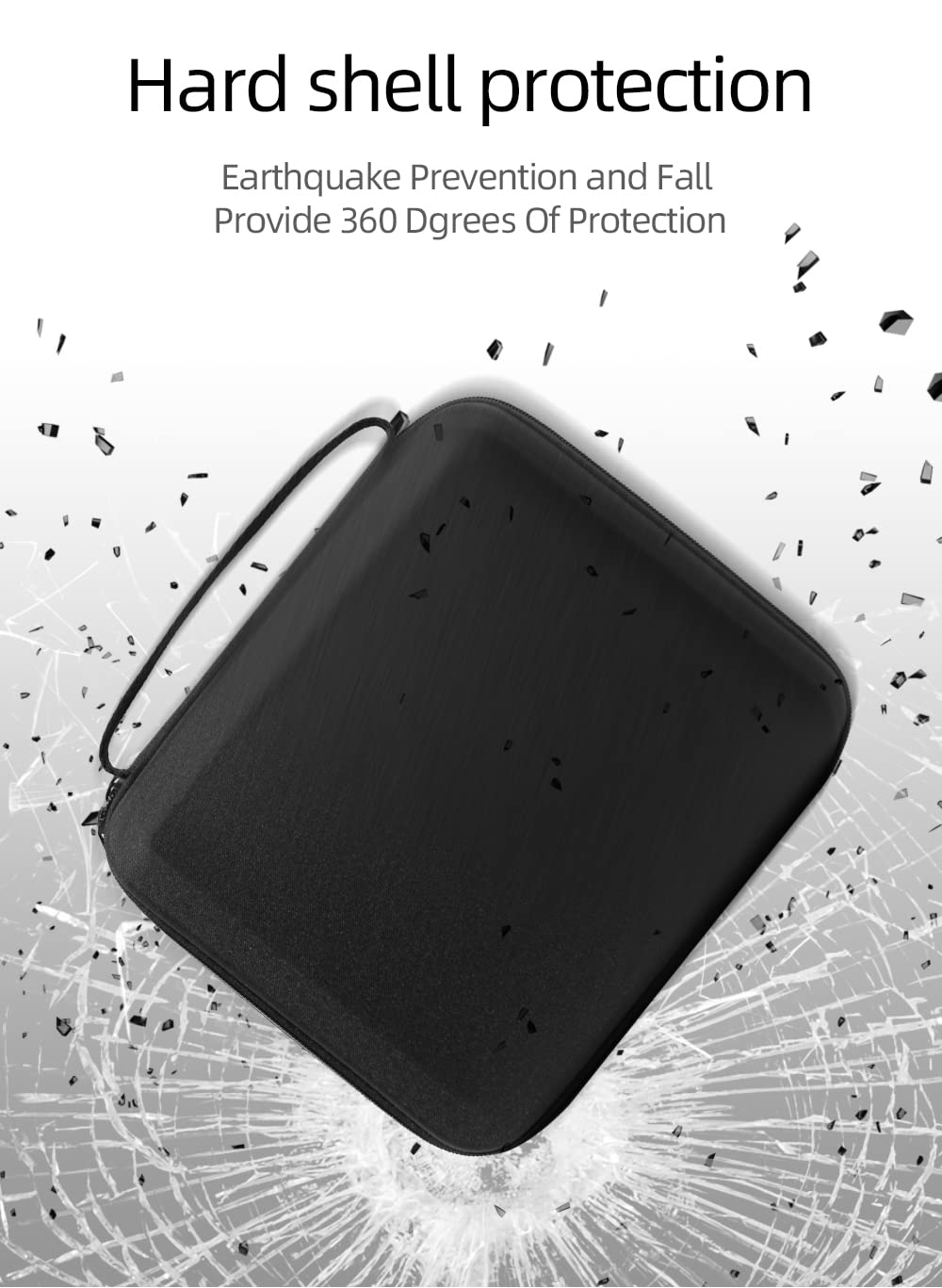 Torba do przechowywania DJI Lito X1/Lito 1, pyłoszczelna, odporna na wstrząsy, przenośna torba transportowa EVA, twarde pudełko podróżne do DJI Lito X1/Lito 1, akcesoria do pilota RC-N3, Czarny, Torba