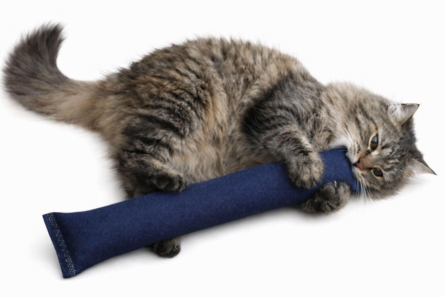 West Coast Pet Products 15” Handmade in USA Catnip Kicker Toy – Large Heavy Duty Plush Cat Kick Stick for Indoor Cats & Kittens – 1 oz Potent Canadian