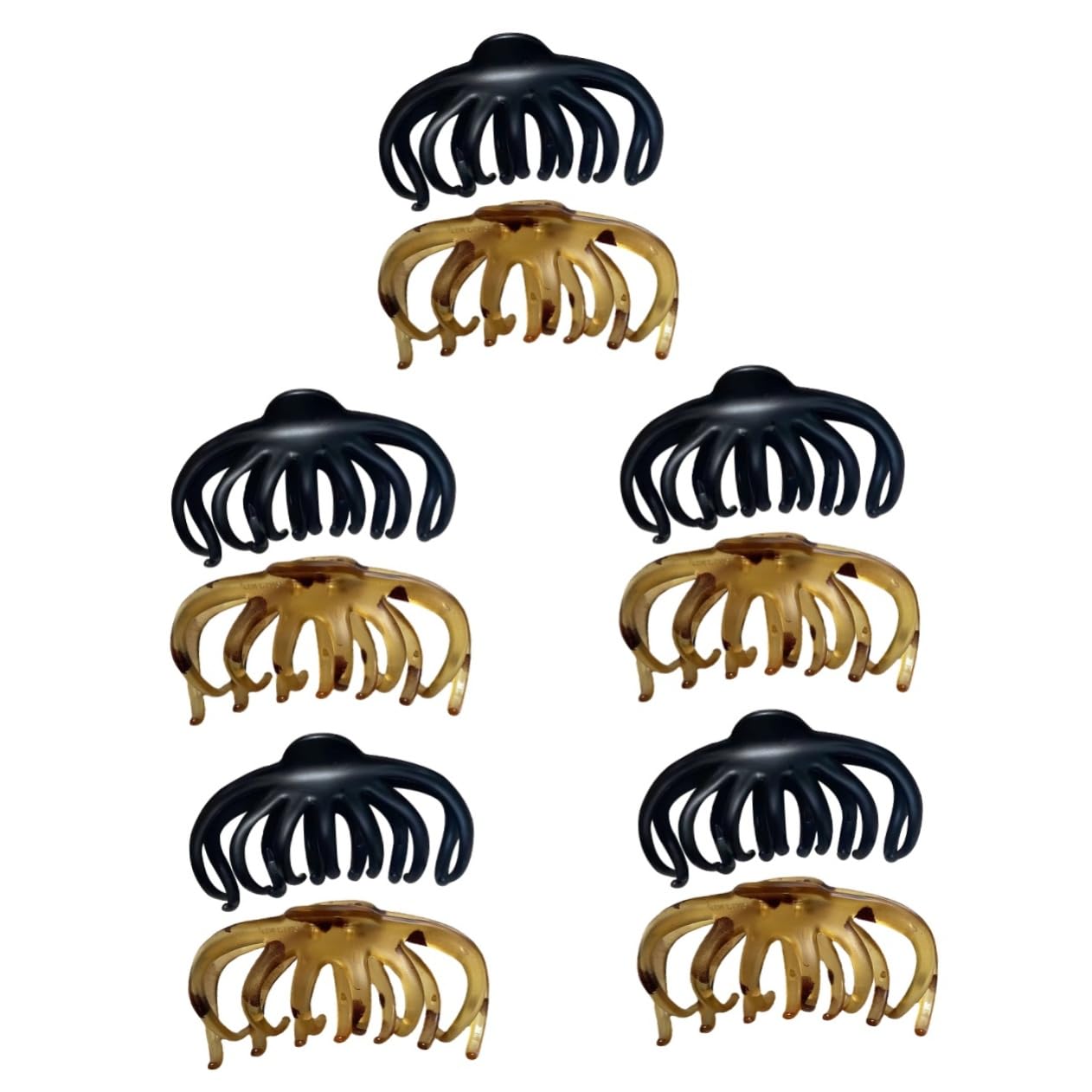 FRCOLOR 10pezzi Fermagli Per Retro Da Accessorio Elegante Per Acconciature Clip Per Coda Di Cavallo Per Medi e Spessi