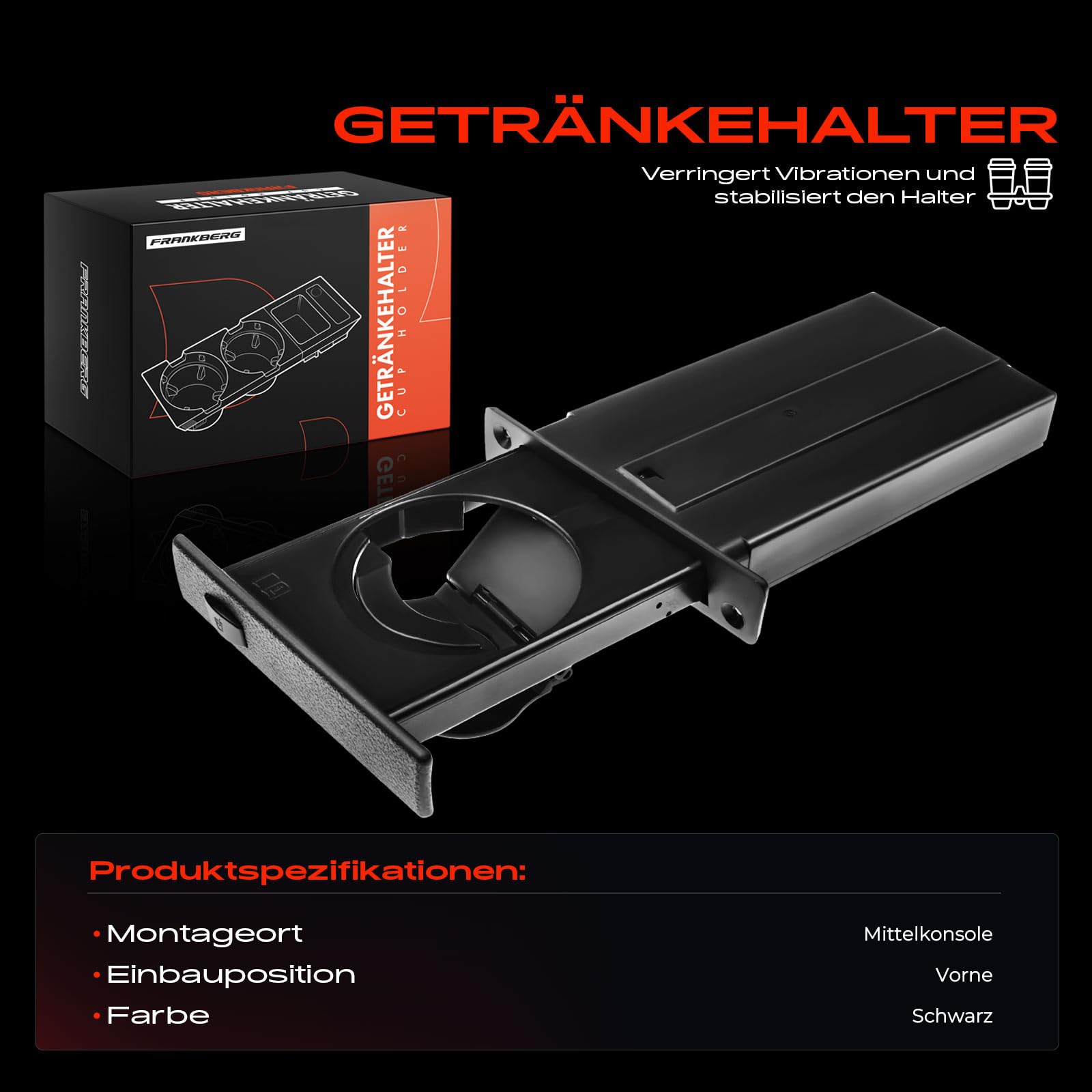 Frankberg Getränkehalter Cupholder Beifahrerseitig Rechts 51459125622