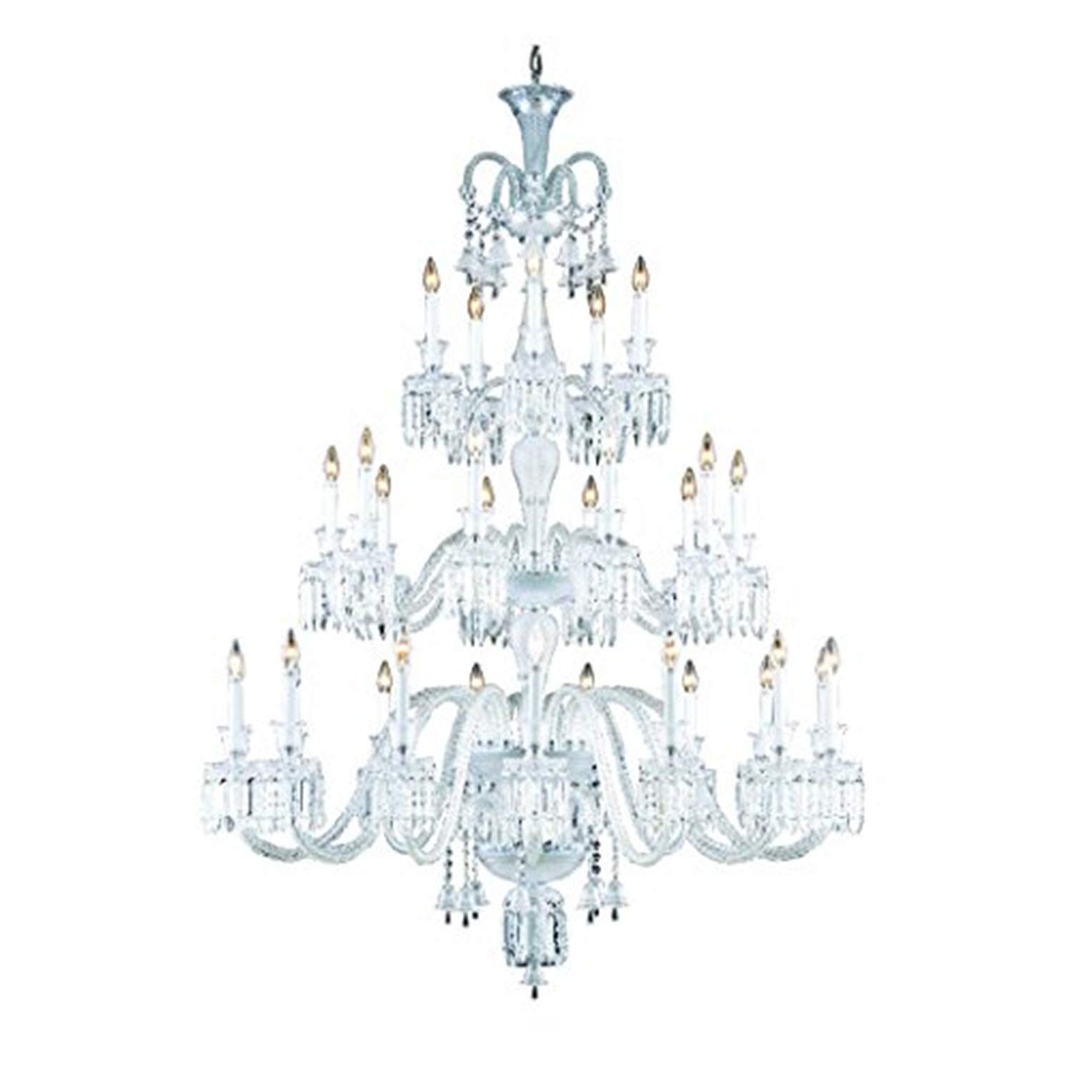 Elegant Lighting 8930G54C EC Majestic Collection 30-Light Large Hanging Fixture with Elegant Cut Crystal Clear Chrome Finish