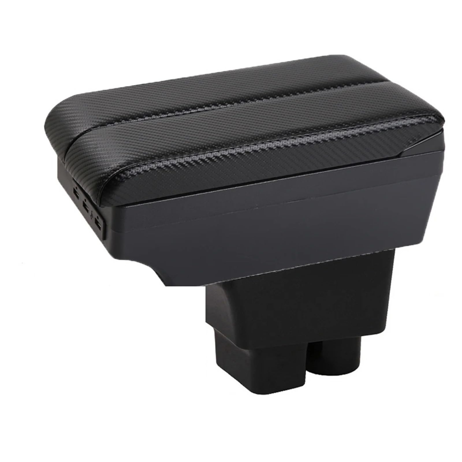 NOKRGQW Car Armrest Box For Skoda For Rapid Armrest Box Auto Storage Box Bracing Interior Details Retrofit Part(C-Black black line)