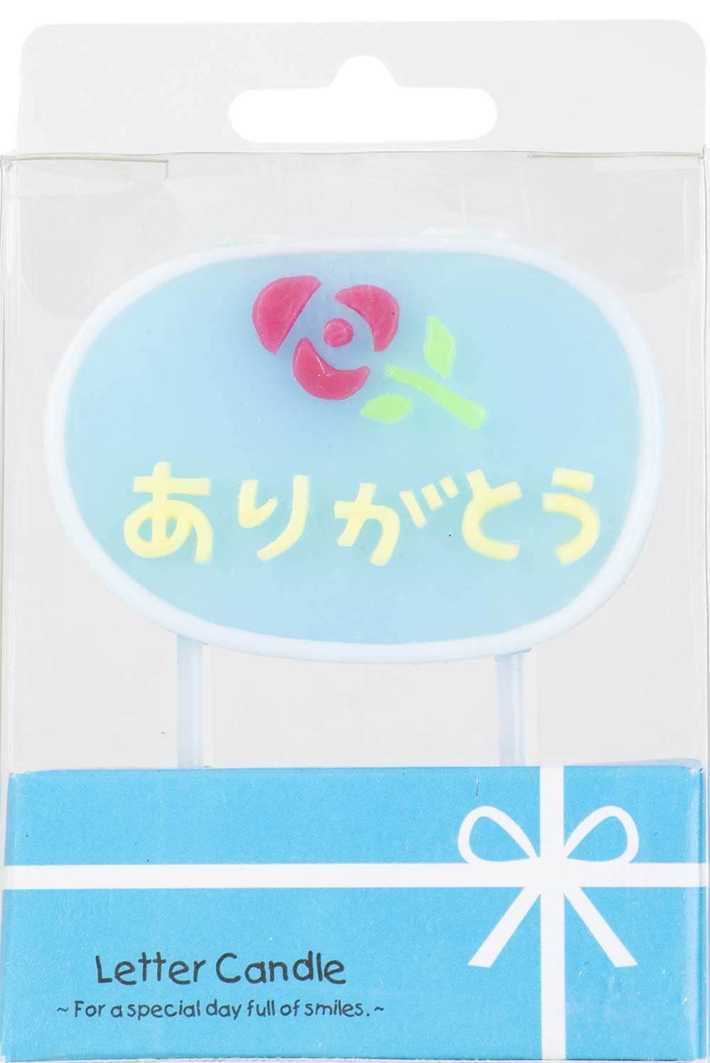 Amazon.co.jp: レターキャンドル 【ありがとう ブルー】 ろうそく