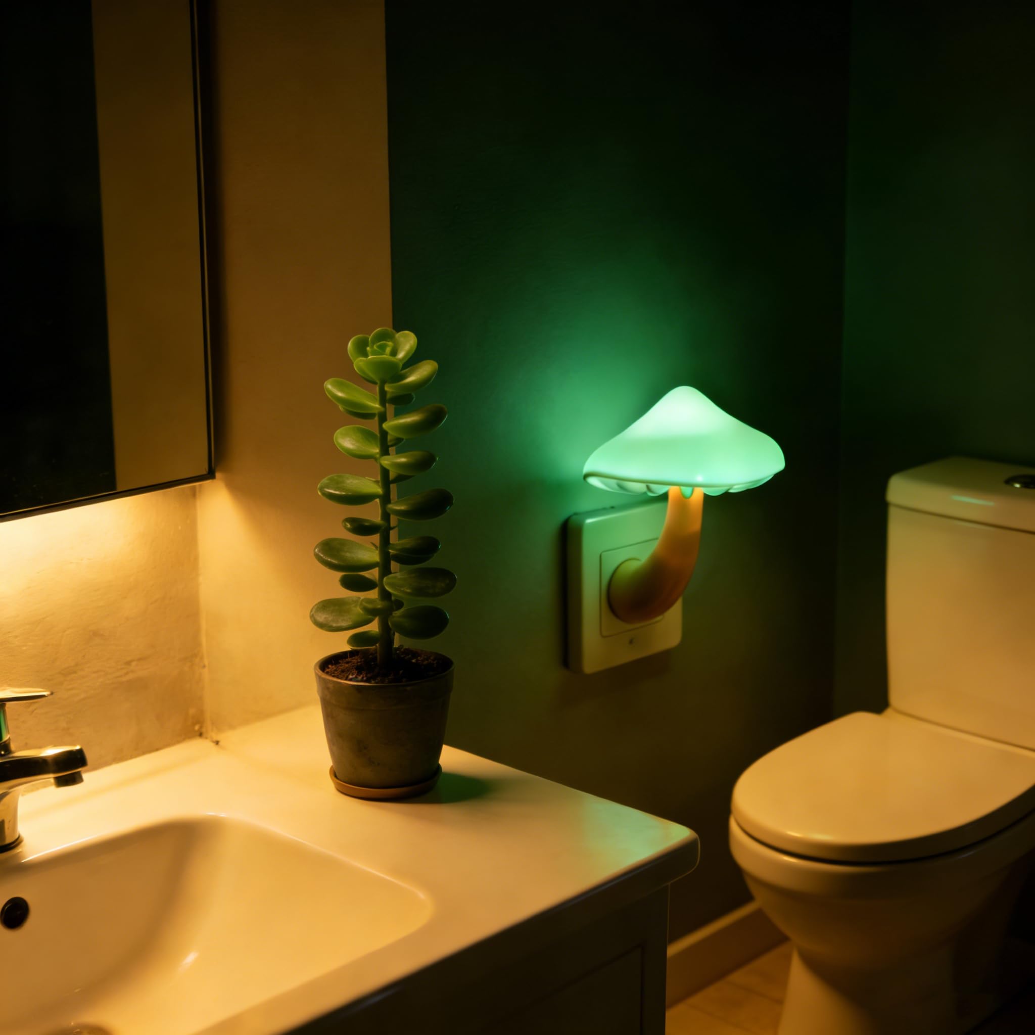 Paquete De 6 Luces LED Nocturnas, Luces LED De Noche Enchufables A La Pared Con Sensores Del