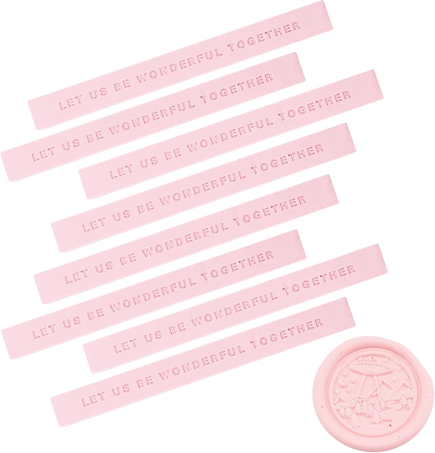 Craspire 8本 シーリングワックススティック 正方形 シーリングスタンプ用 レター 蝋封 洋式 結婚式