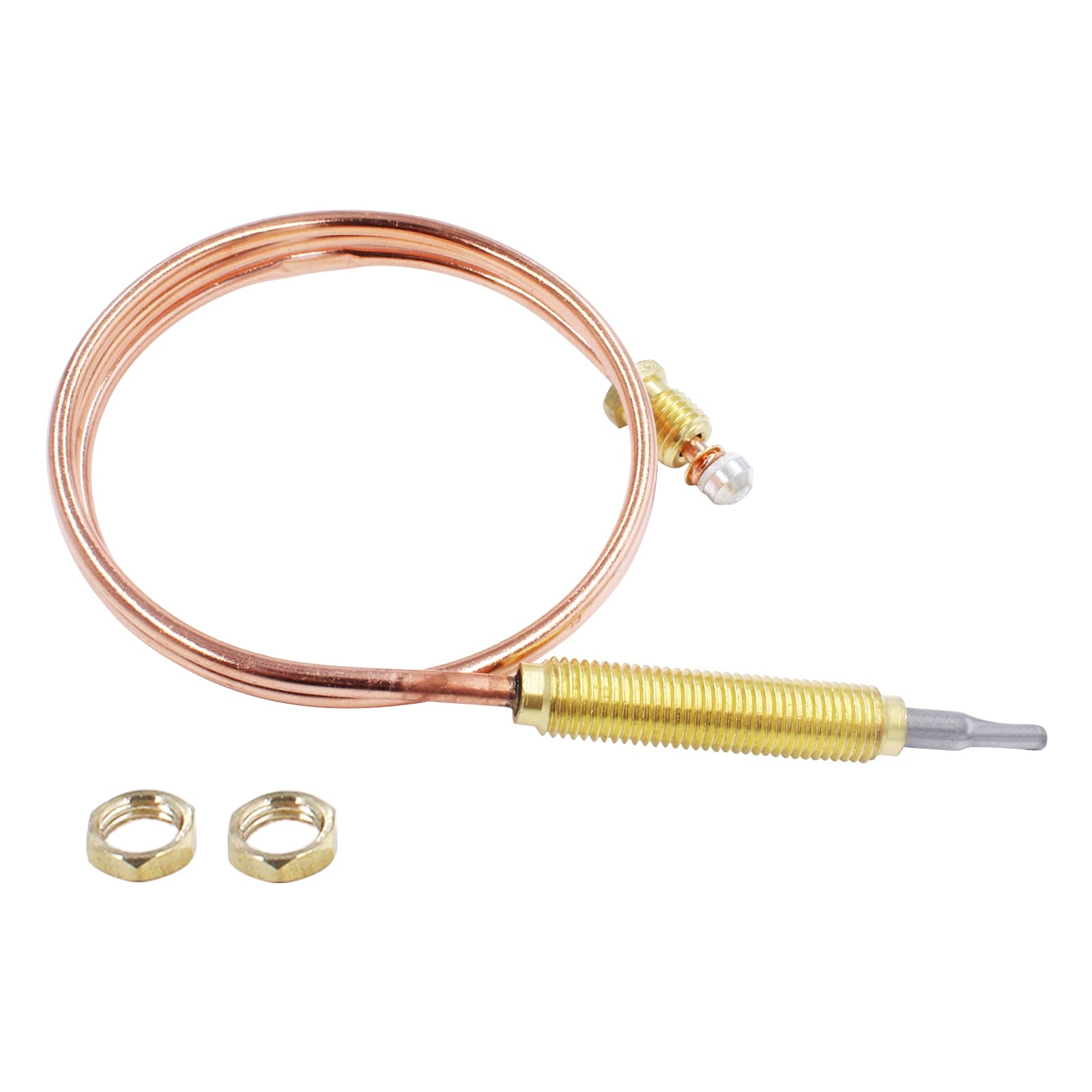 600 mm lengte universeel gas thermokoppel,M8 gas thermokoppel kit, met universele adapter voor gasovens, pizzaovens, boilers, boilers