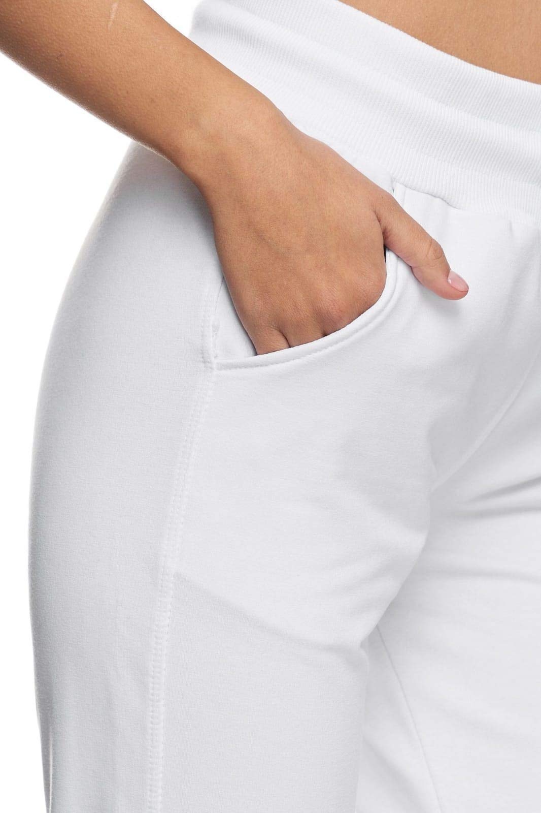Smith & Solo Pantaloni della Tuta Donna, Pantaloni Sportivi Donna in Cotone, Pantaloni Estivi Donna Slim Fit per Yoga e Fitness, Pantaloni da Donna Moderni e Comodi a Vita Alta
