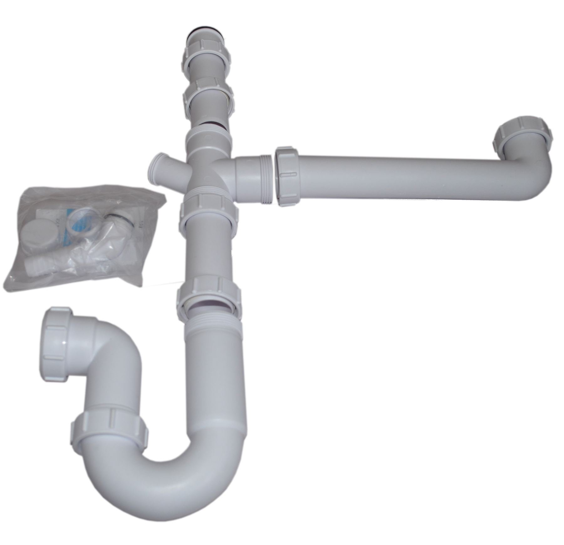 40mm 1.5 Bowl Sink Kit Trap (Kitchen Sink Waste kit/Sink Waste Kits/Kitchen Sink Waste Kits/Kitchen Sink Plumbing kit / 1 1 2 Bowl Sink Waste kit)