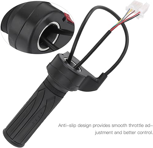 Miniatura 2 de 1 par de empuñaduras de acelerador, 3 velocidades de goma antideslizante para scooters eléctricos, triciclos