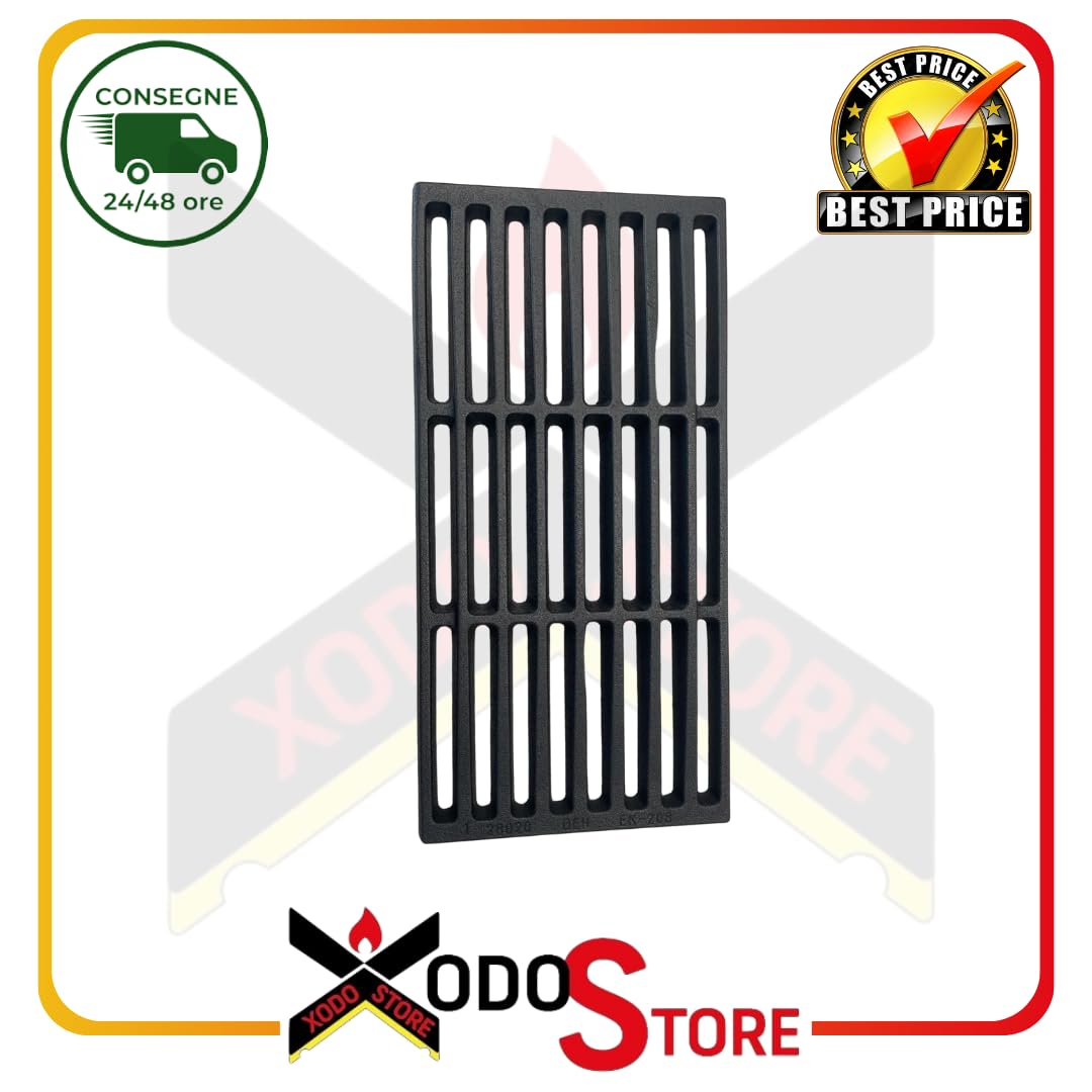 Griglia Caduta Cenere in Ghisa ORIGINALE EDILKAMIN 17x35 cm – Cod. R28020 | Ricambio per Stufe Acquatondo, Alto2, Idro 100, Plus, Spazio, Stile Curvo | GHISA