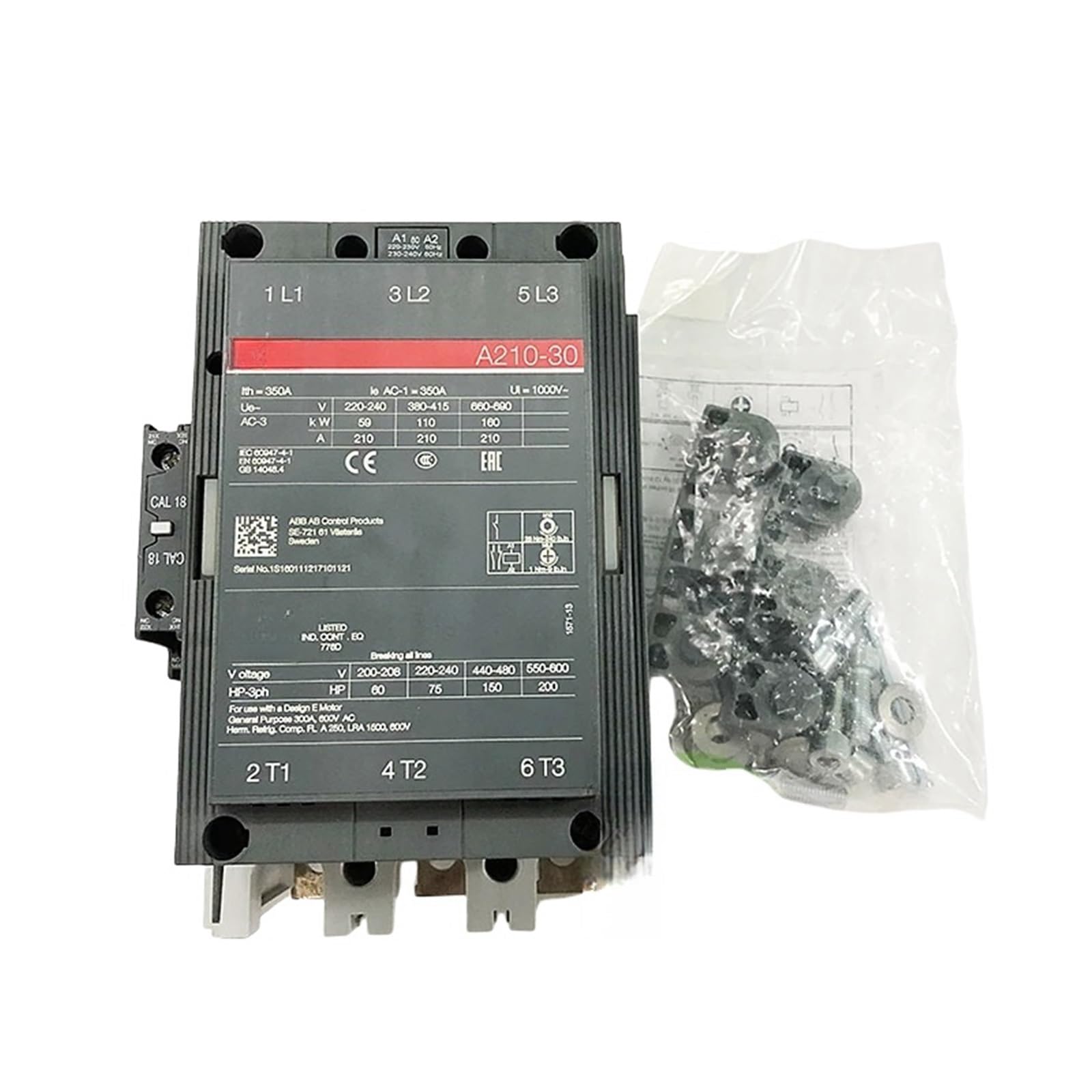 Contacteur ca 210A A210-30-11 AC220V