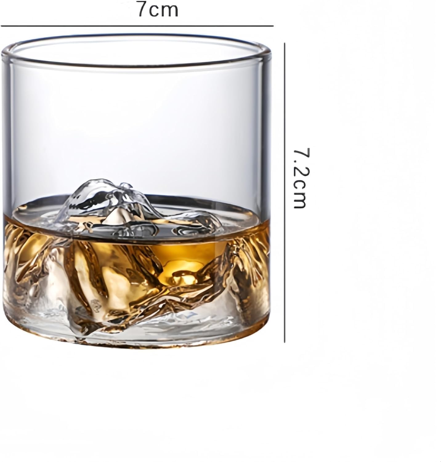 Lot de 4 verres à whisky montagne japonais – Verre multi-usages résistant cadeau maison