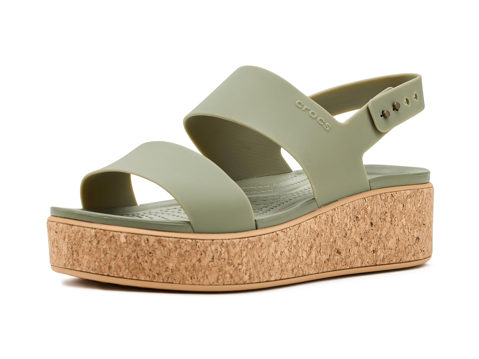 

                                                    Crocs Womens Brooklyn Cork Low Wedge Cargo 5 Mediu