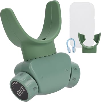 Adjustable Breathing Trainer, Abdominal Breath Exerciser, Lung Capacity Training for Running, Swimming, Fitness with Breathing Habits Control, Easy Adjustment Level Green