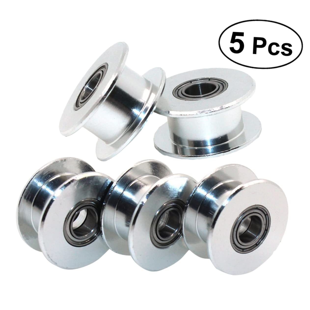 iplusmile 15piezas Poleas De Sincronización De Aleación De Aluminio Dientes Para Bandas Para Maquinaria Cnc y Transmisión Mecánica