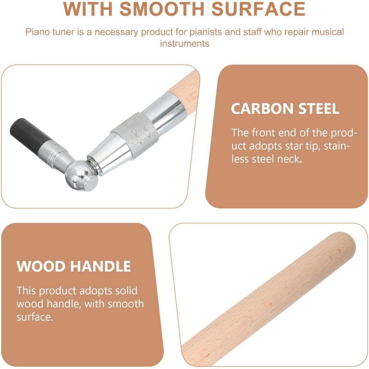 Professional Piano Tuning Wrench Tool for Accurate Piano Maintenance and Practical Design for Musicians and Hobbyists