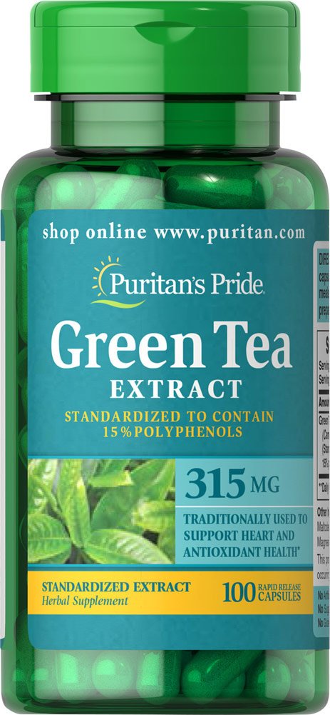 Puritan's PrideGreen Tea Extract (315mg,100 Capsules)