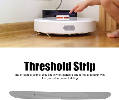 Miniatura 7 de 4 rampas de umbral de goma, rampa universal para umbral de puerta, robot, rampa para silla de ruedas para puertas de baño (gris)