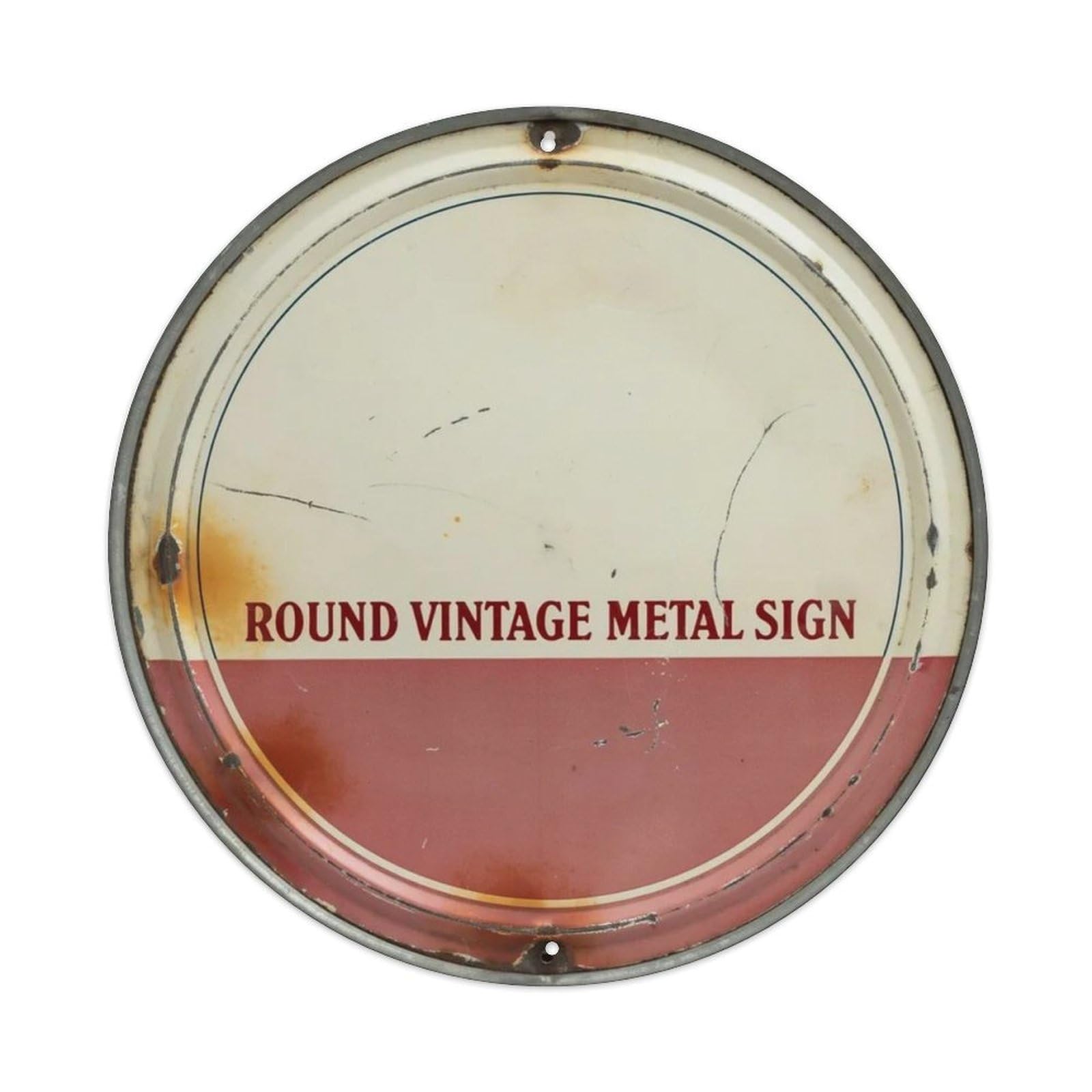 Round Vintage Metal Sign Metal Tin Sign Plaque