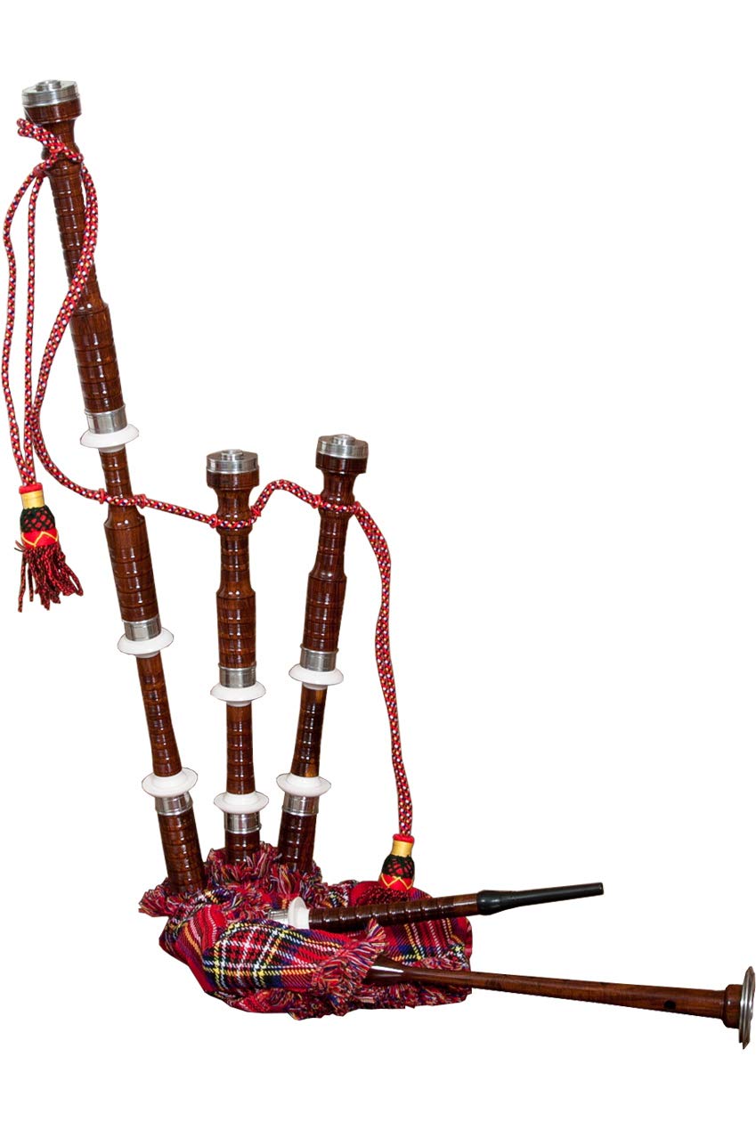 Bagpipes Package Includes: Bagpipe, Sheesham, Tartan W/Rexine Bag + Full Size Bagpipes Set Nylon Carrying Bag Case