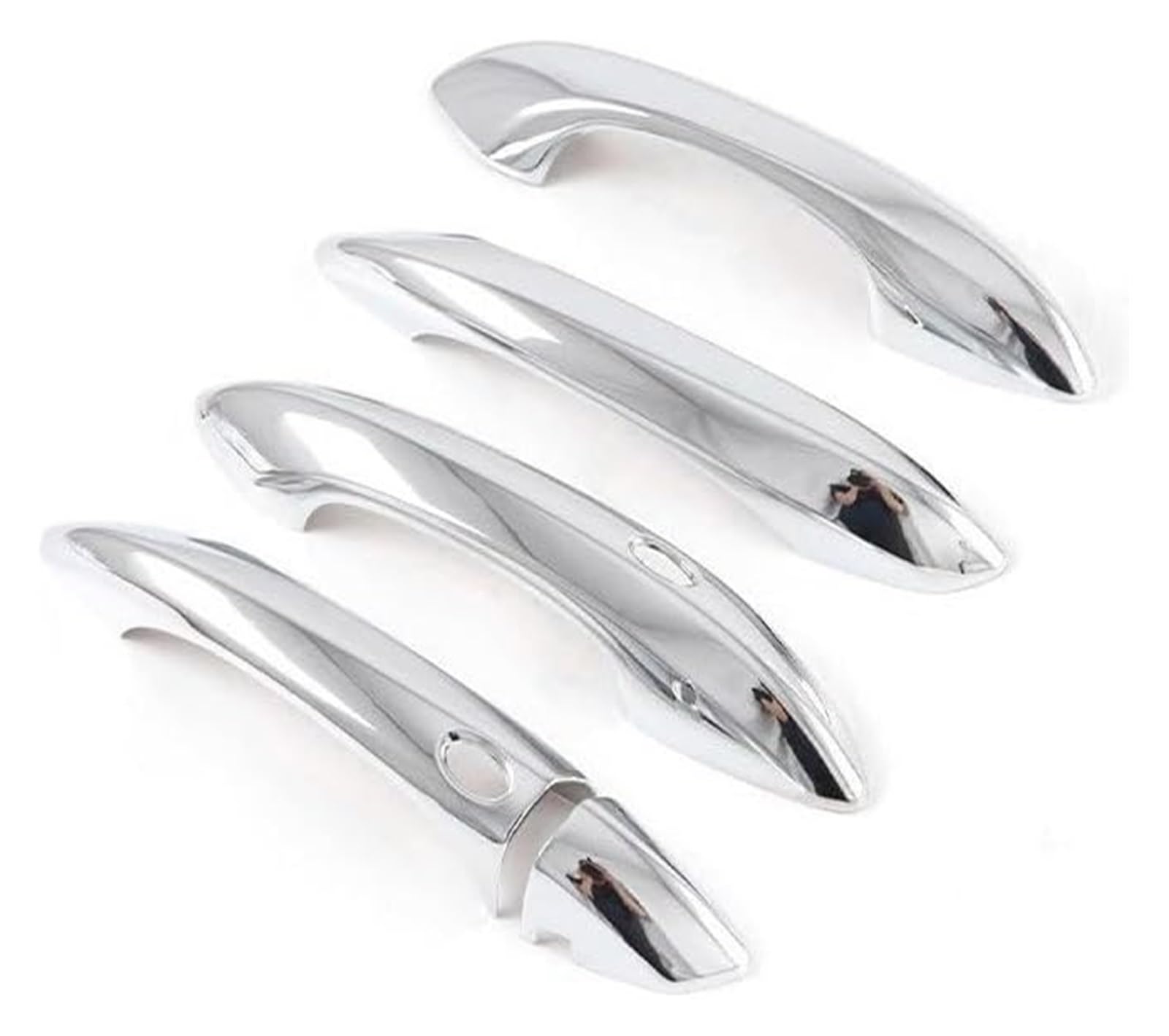 Qwqthgs Door Handel Car Exterior Door Handle Cap For Hyundai For Tucson 2022 2021 Door Handle Cover Protection Chrome Exterior Bowl Trim Sticker Car Styling Accessories(Door Handel)