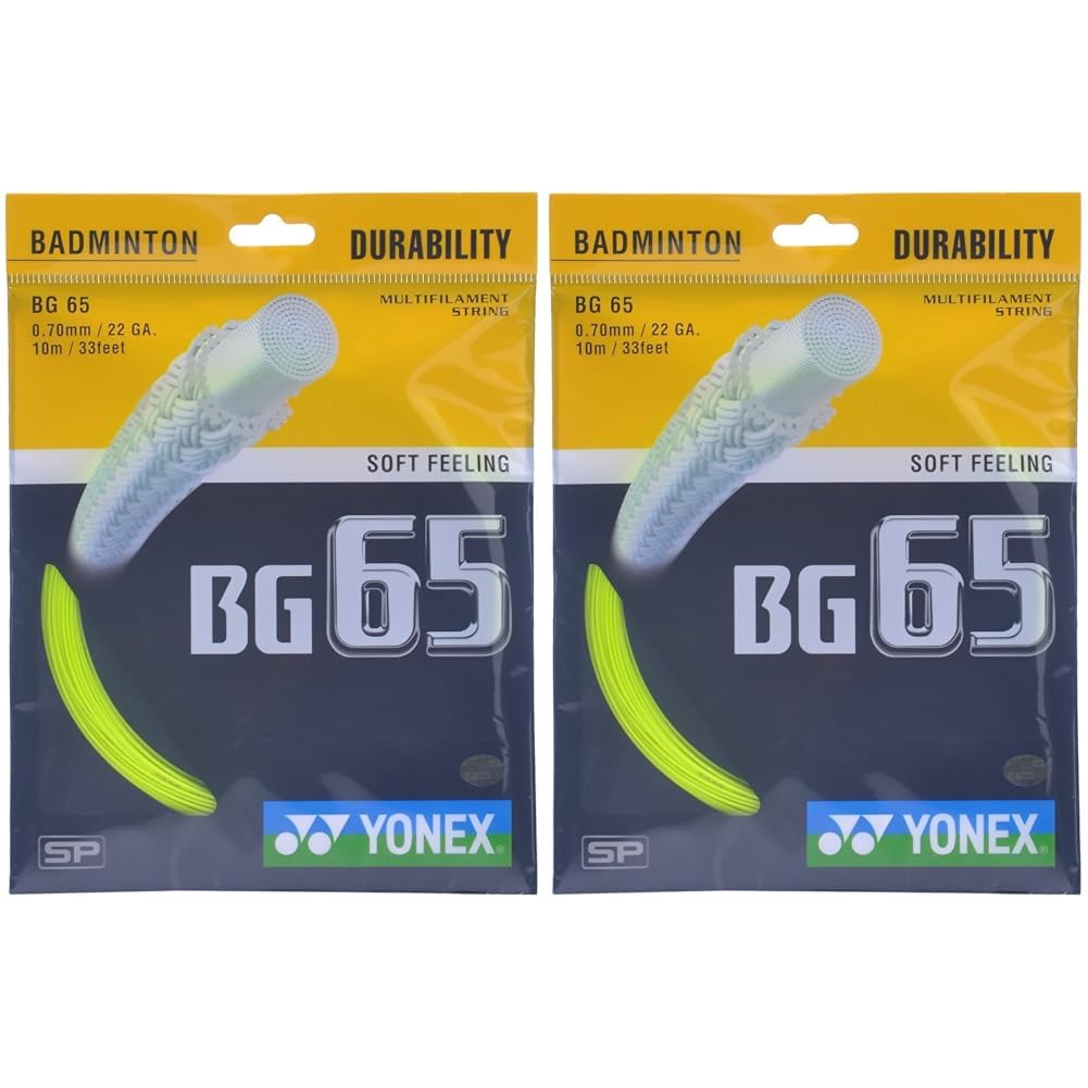 Yonex Badminton Strings BG 65, 0.70mm (Yellow) (Pack of 2)-picture-27