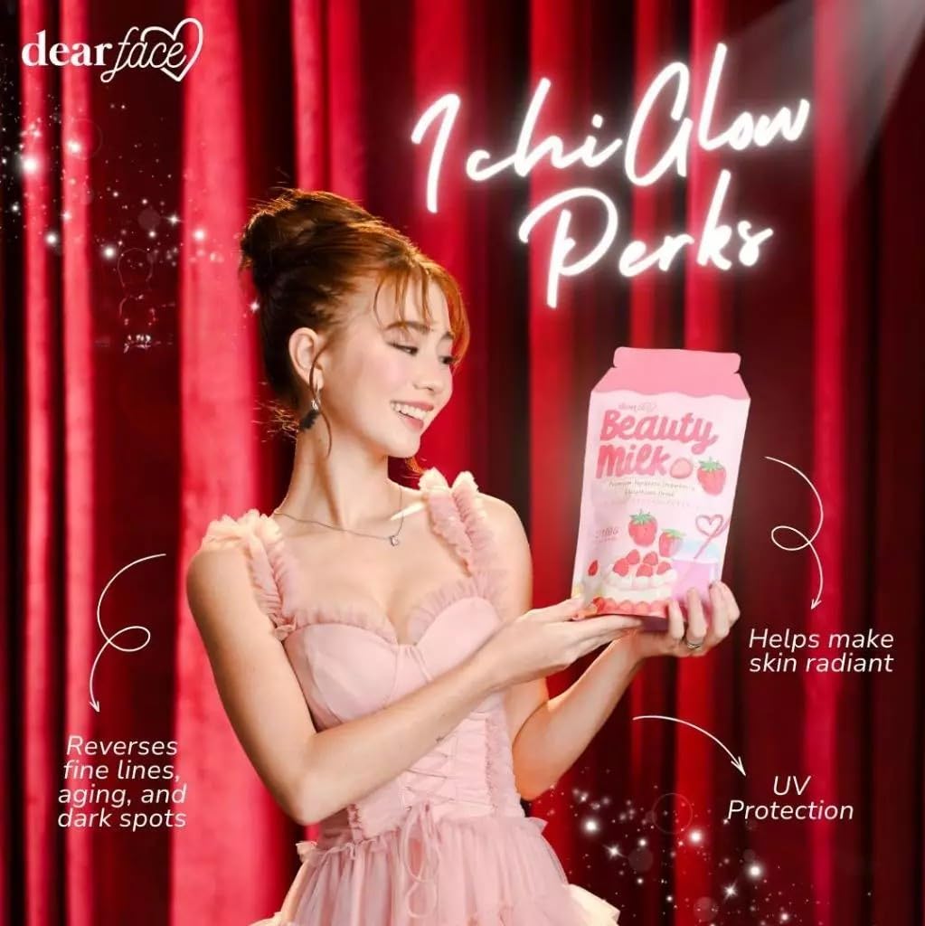 beauty milk premium japanese strawberry glutathione drink Glutathione Skin Whitener: Dermatologist Guide 2026 main image 0