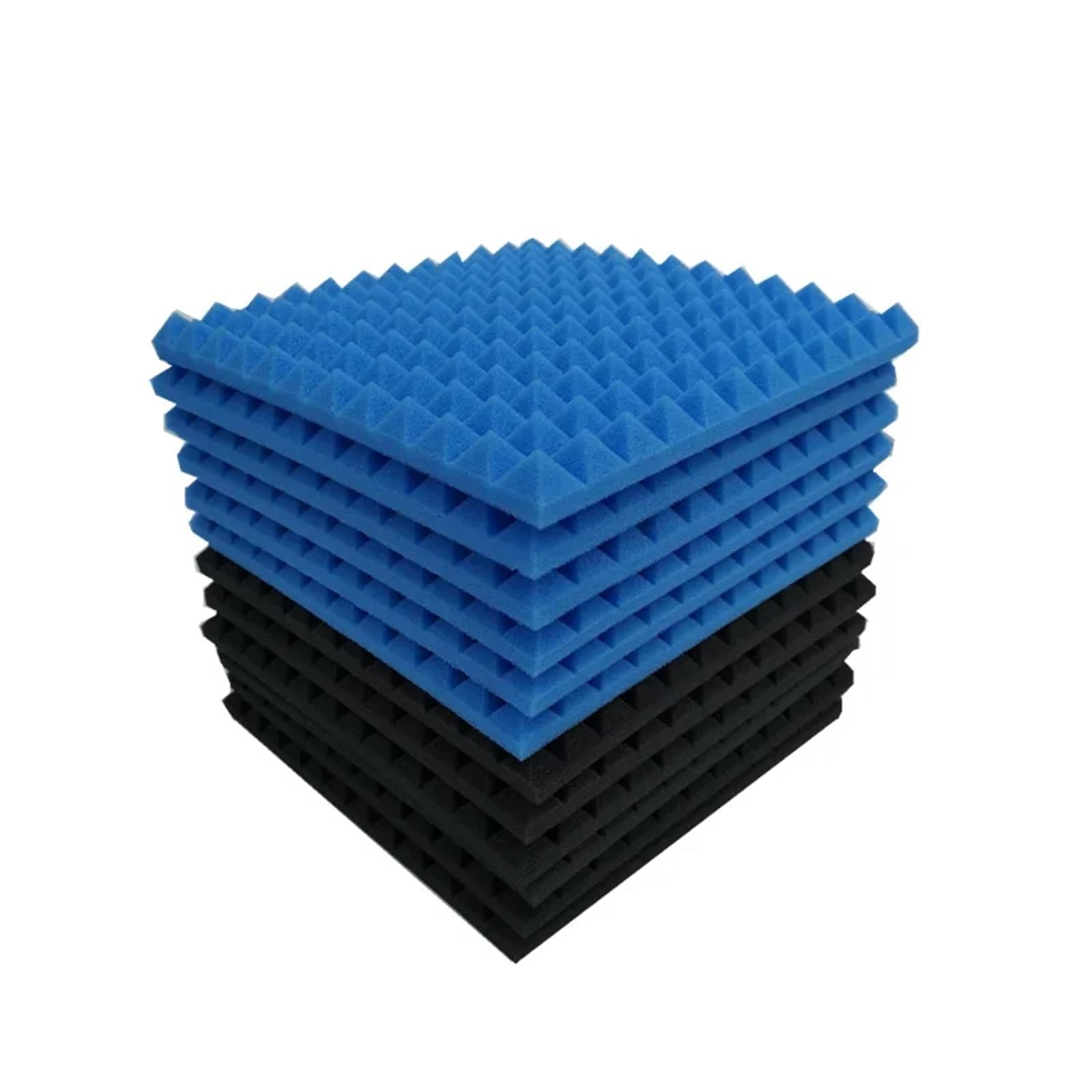 Paneles de pared insonorización alta densidad, aislamiento acústico a prueba sonido, pirámide esponja espuma acústica for estudio, 24 Uds Para amortiguar el sonido(PURPLE,High Density)