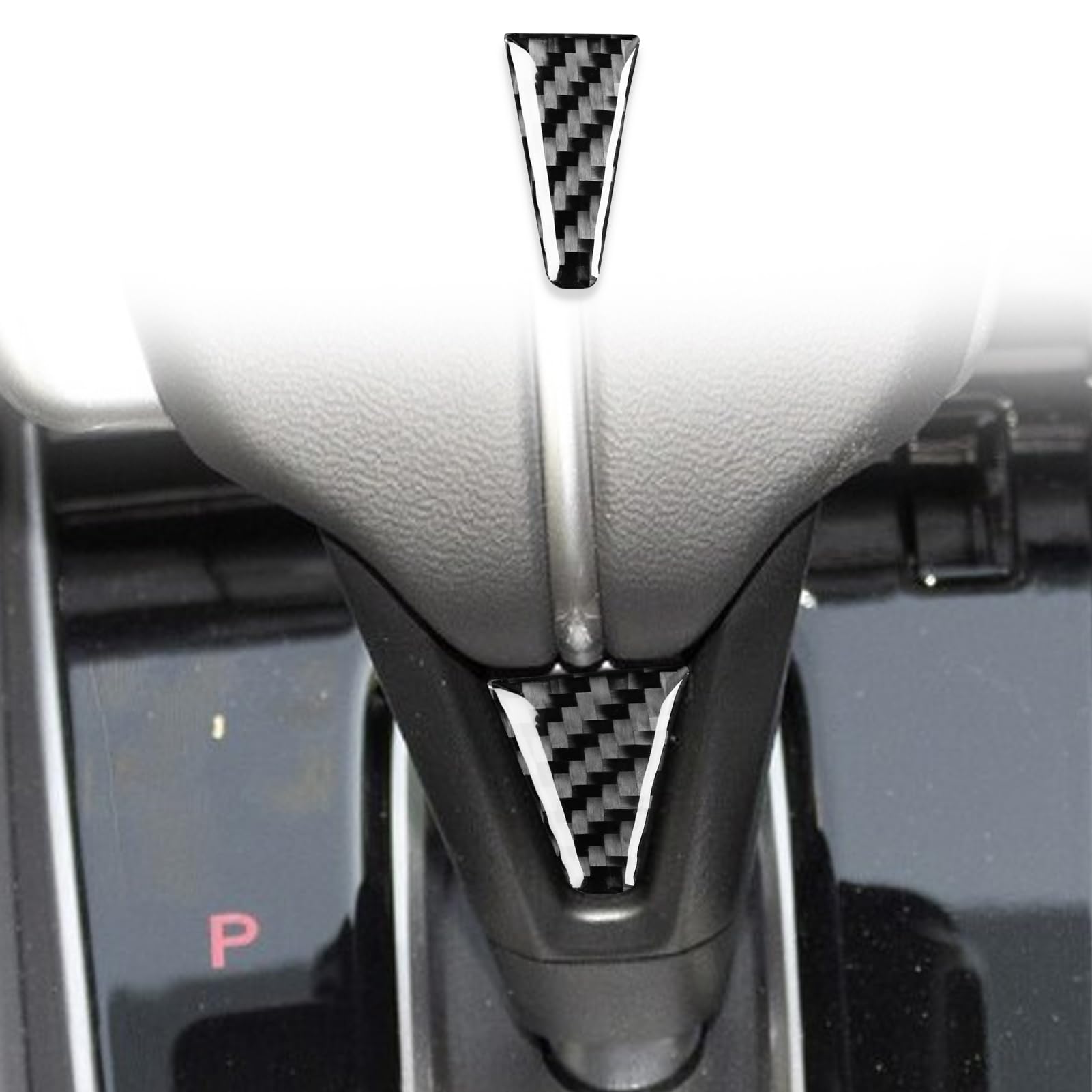 Real Premium Carbon Fiber Compatible with Honda CRV 2017 2018 2019 2020 2021 Accessories Car Gear Lever Head Cover Sticker Decal Auto Interior Trim